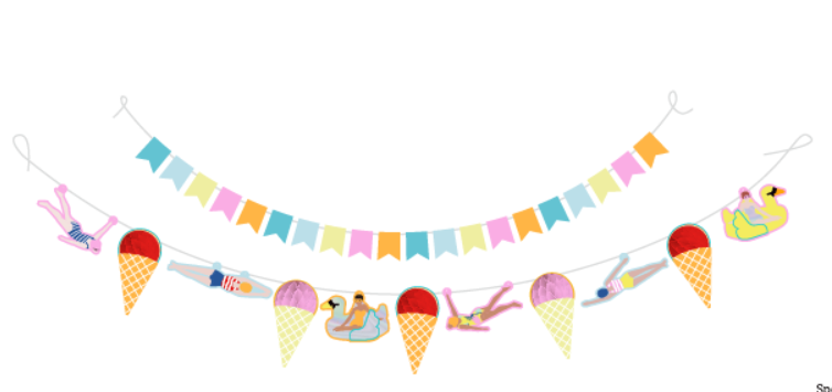 Summer Party Hanging Banner